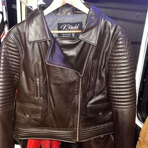 Kreddapparel signature Brown leather jacket!